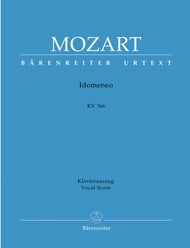 IDOMENEO VOCAL SCORE PAPERBACK cover Thumbnail